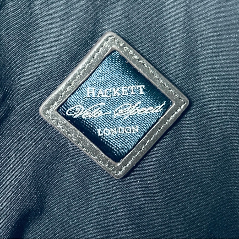 Hackett London Men’s Navy Velo-Speed Field Jacket Hood 4 Pocket Front Lined - Picture 12 of 15